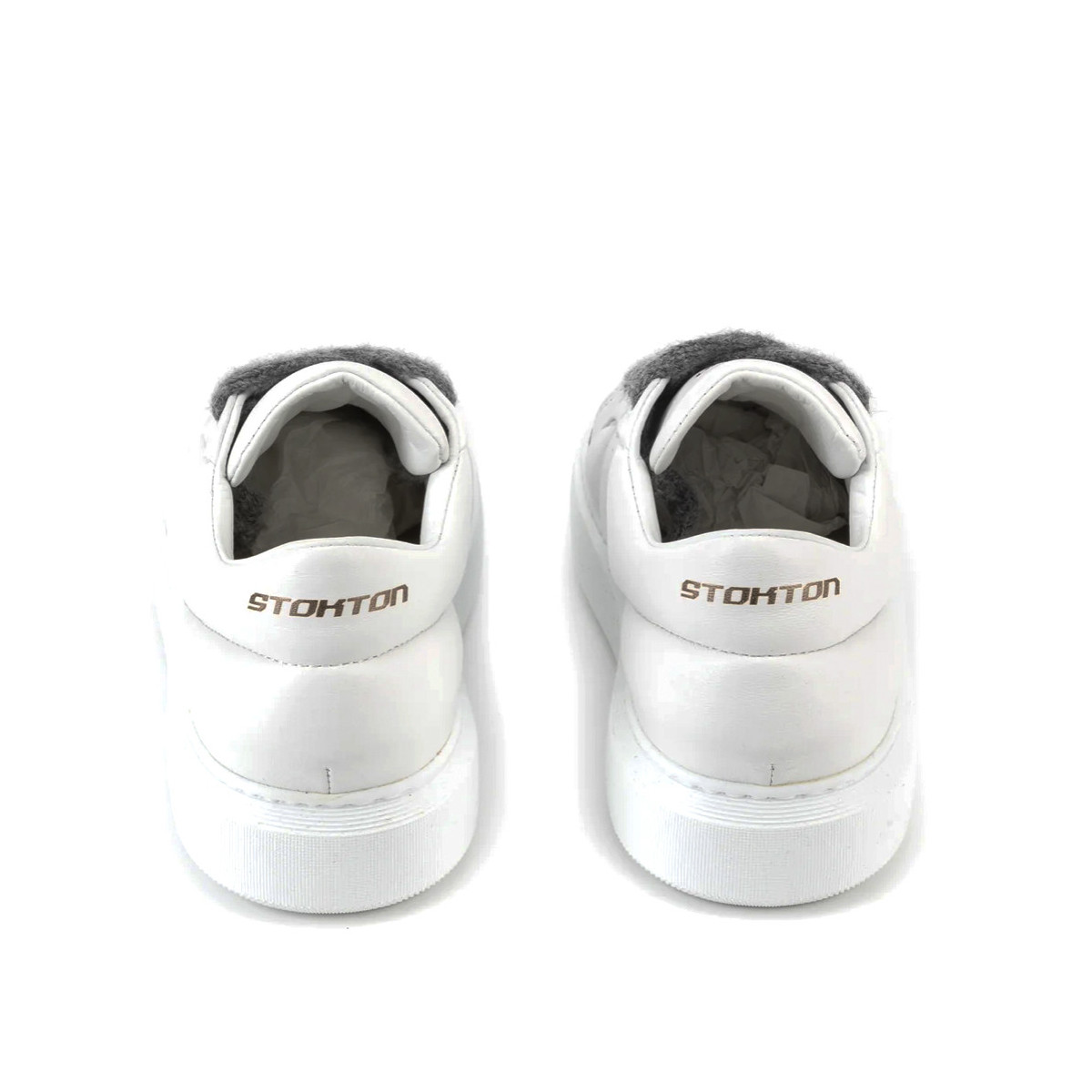 SNEAKERS IN PELLE TRAPUNTATA