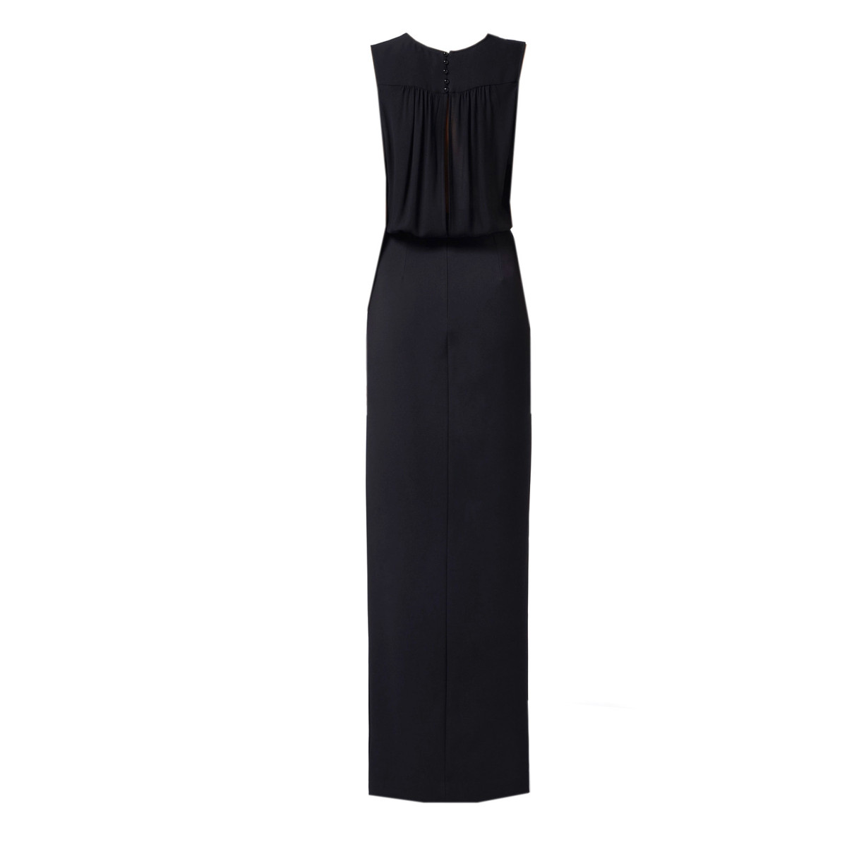 ABITO IN CREPE CON LACCI IN GEORGETTE