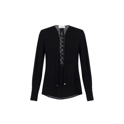 BLUSA IN GEORGETTE CON LACCI