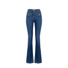 JEANS CON TASCHINI CON DECORAZIONI FIOCCHI