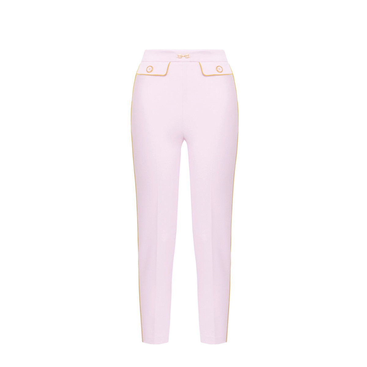 PANTALONE CON PIPING A CONTRASTO