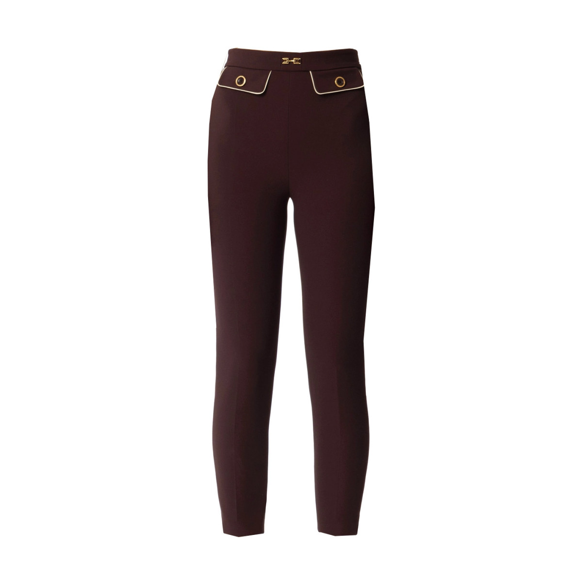 PANTALONE CON PIPING A CONTRASTO