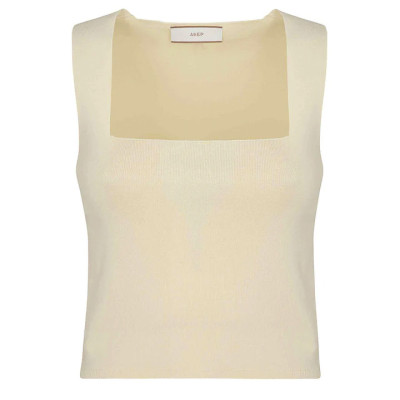 CANOTTA IN MAGLIA CON SCOLLO QUADRATO