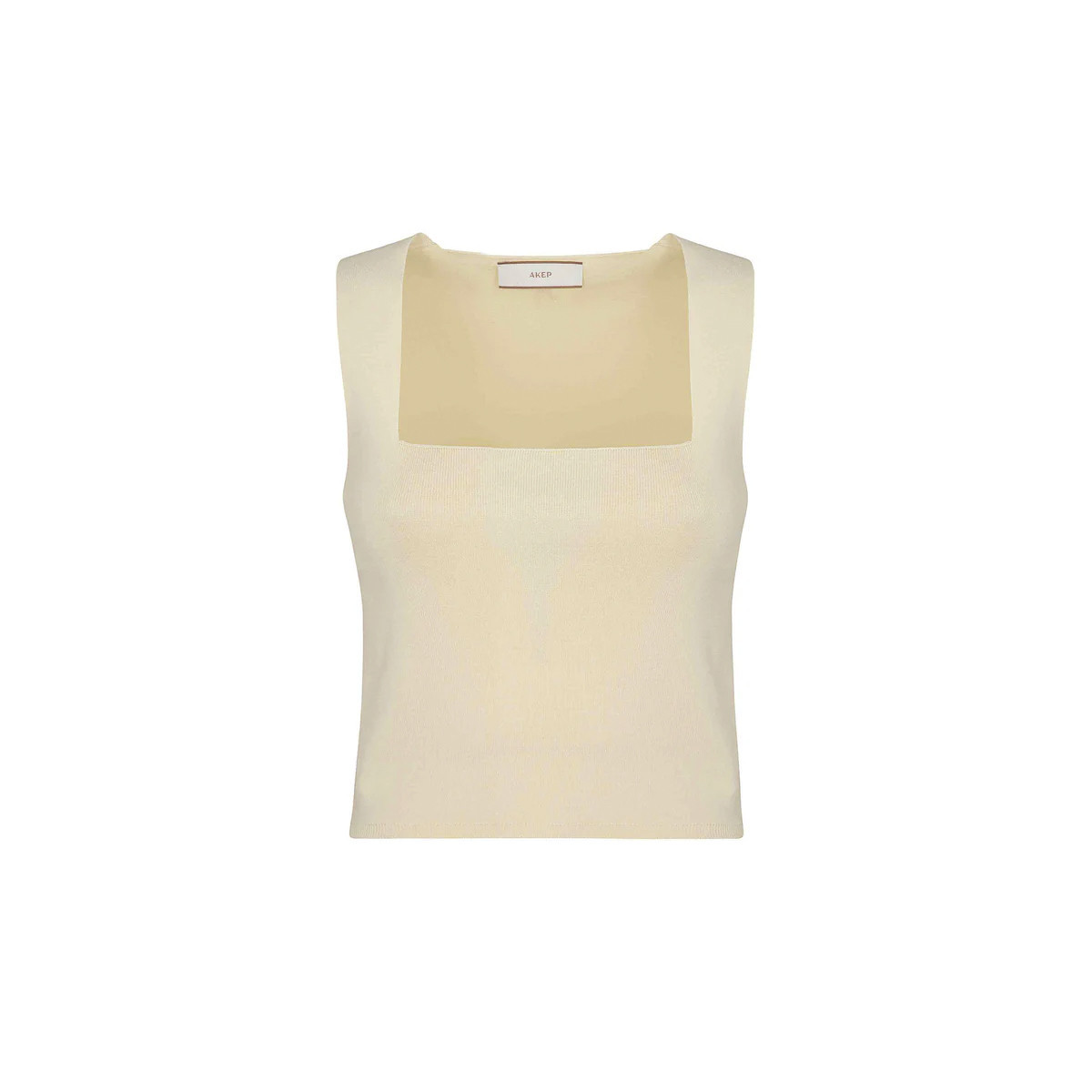 CANOTTA IN MAGLIA CON SCOLLO QUADRATO