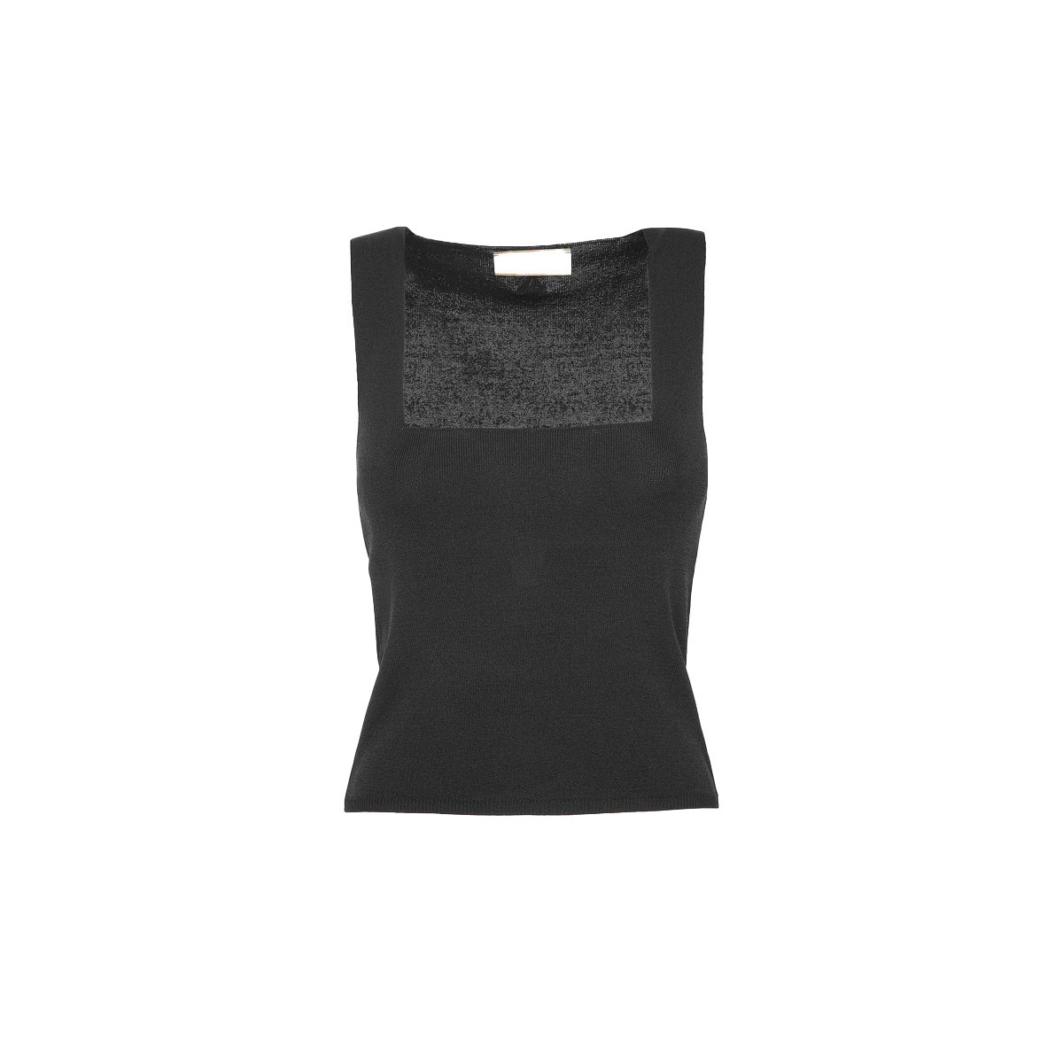 CANOTTA IN MAGLIA CON SCOLLO QUADRATO