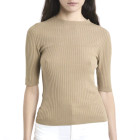 MAGLIA  A COSTINE CON SCOLLO A BARCHETTA