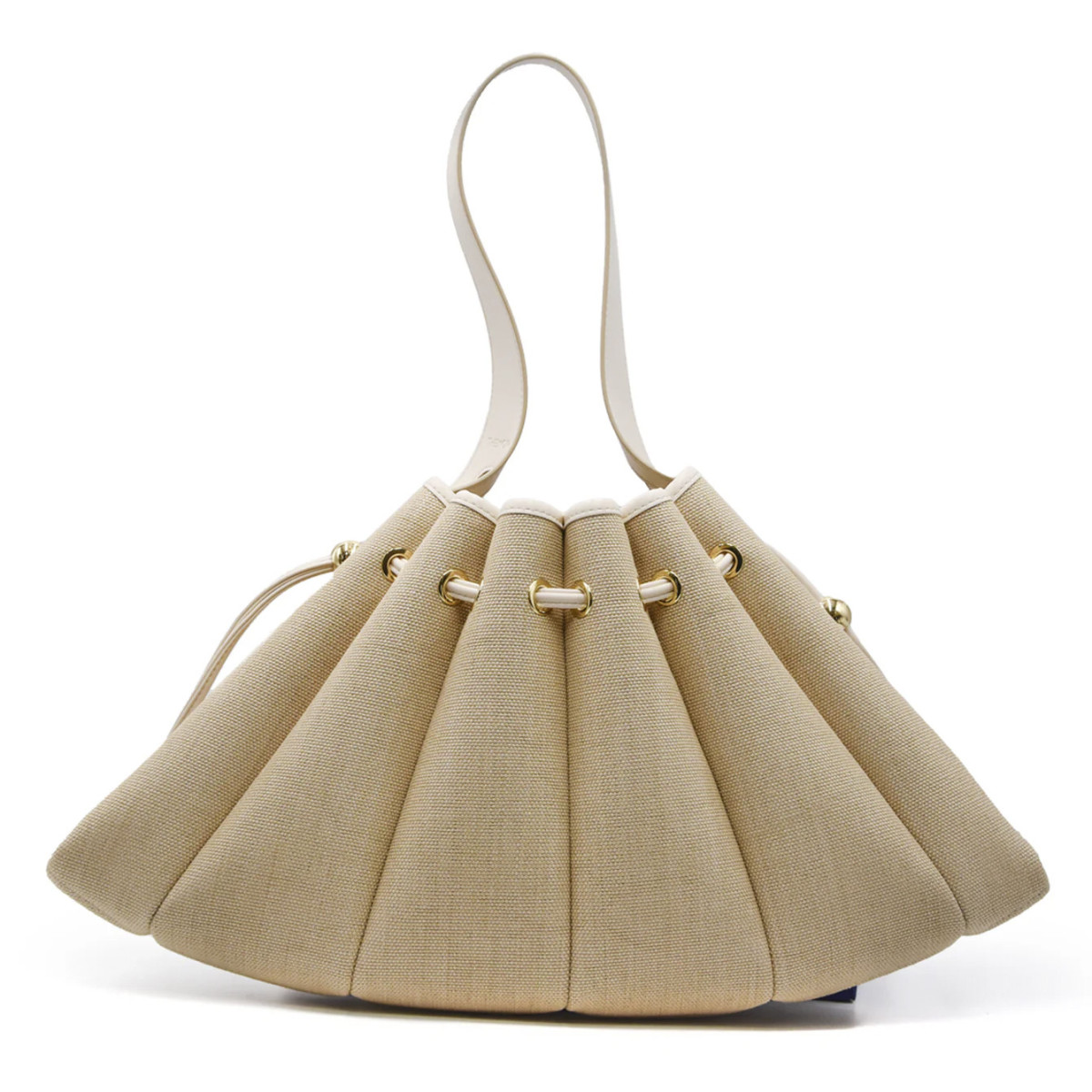 BORSA THE MOIRE CALIPSO STRAW SHELL