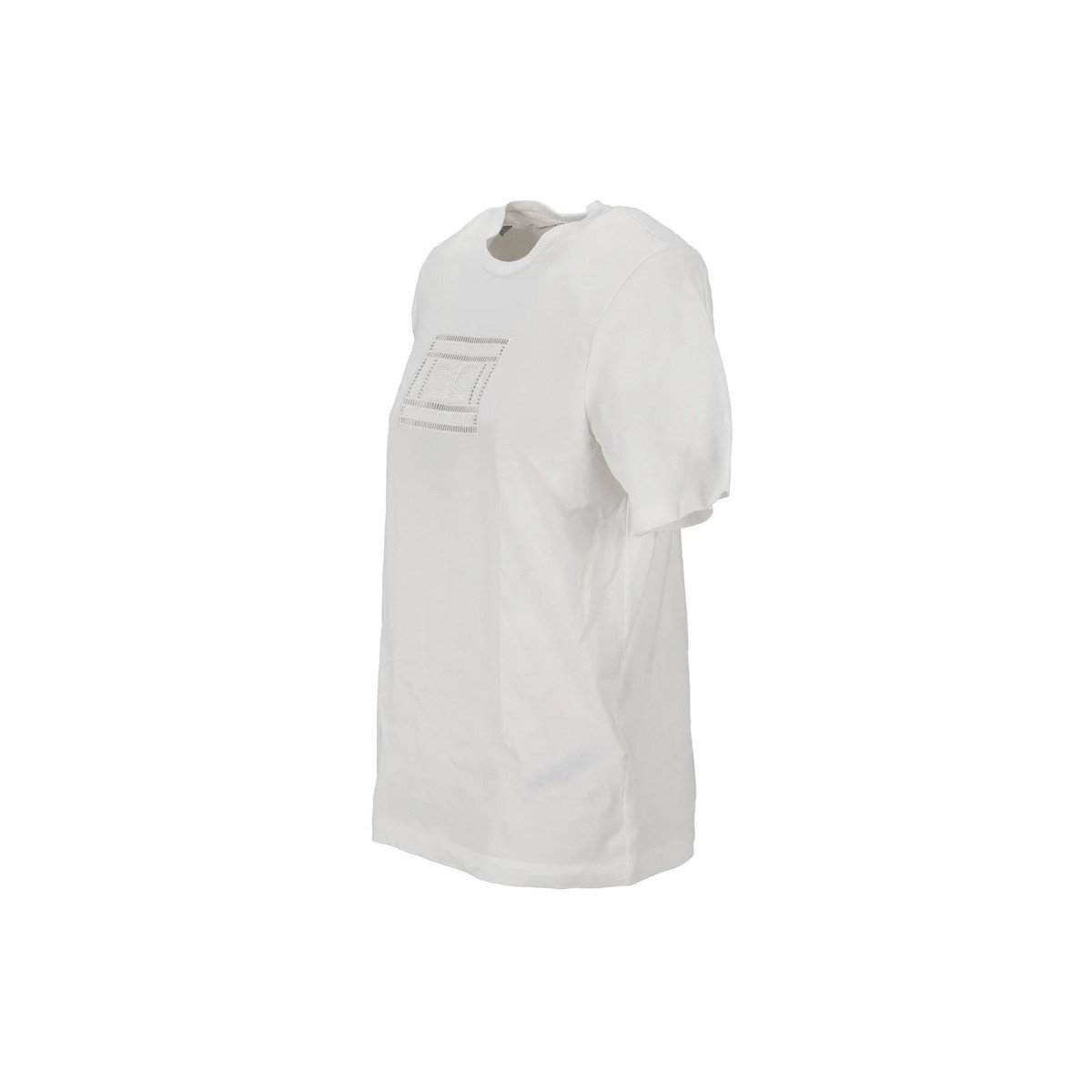 T-SHIRT MA ANICHE CORTE CON RICAMO LOGO