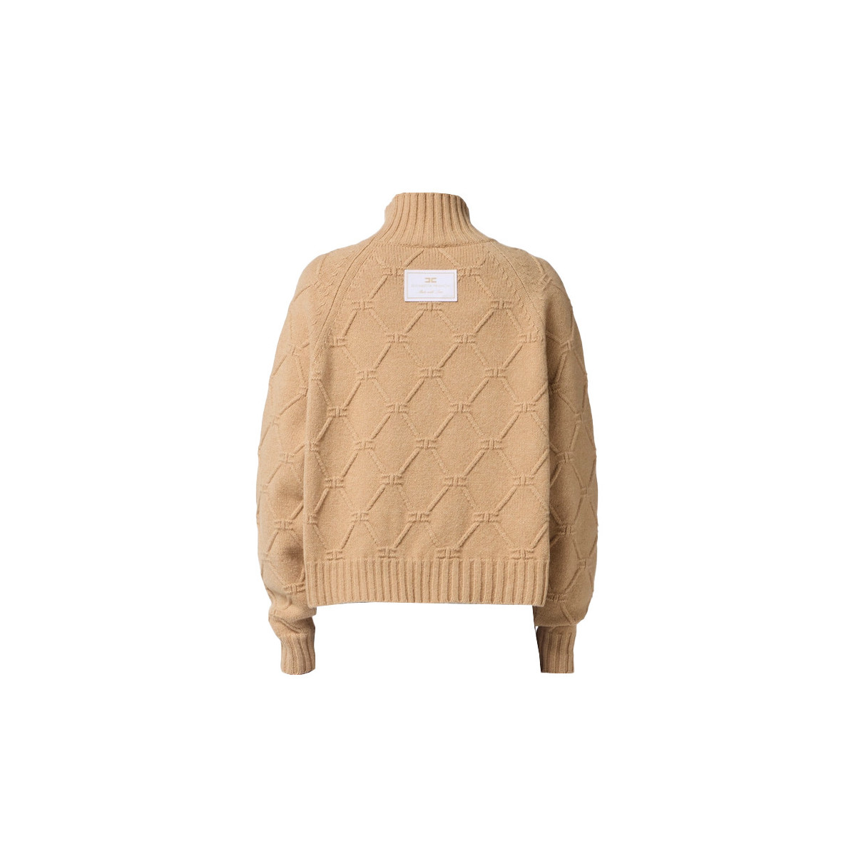PULLOVER IN MAGLIA CON LOSANGHE JACQUARD