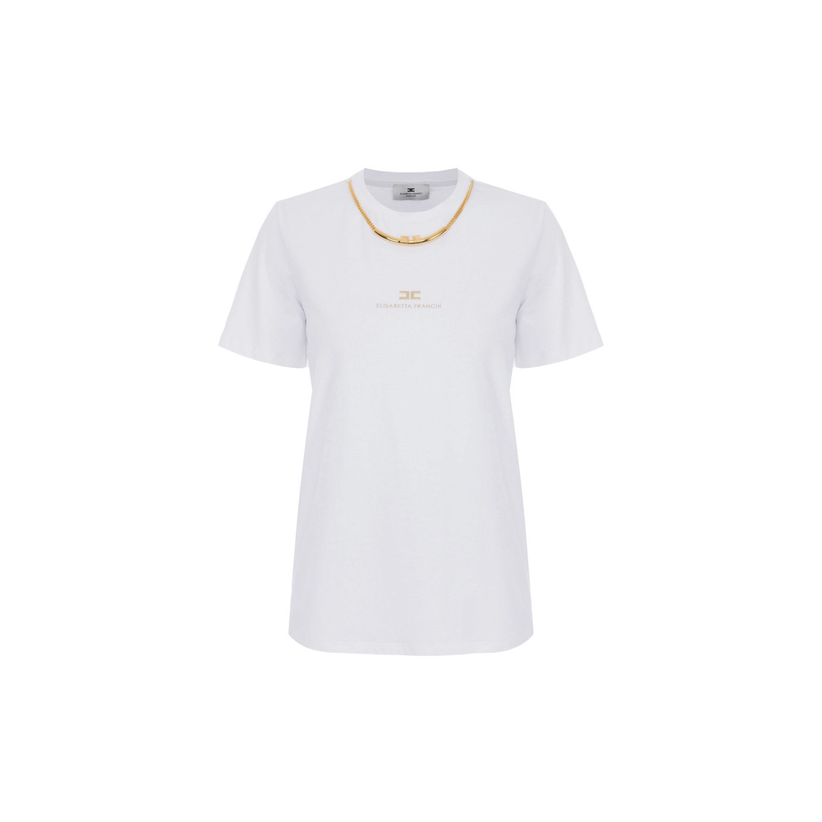 TSHIRT IN JERSEY DI COTONE CON COLLANA