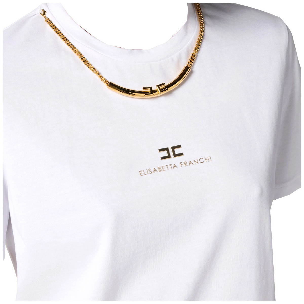 TSHIRT IN JERSEY DI COTONE CON COLLANA