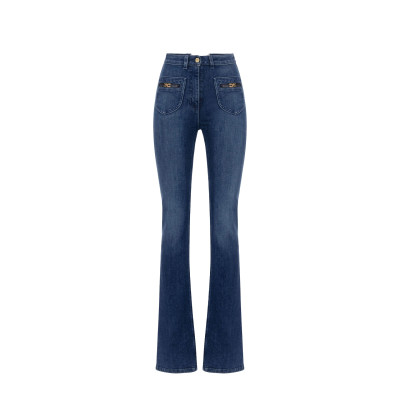Xineicy Jeans Donna A Vita Bassa Con Motivo A Cuore - Pantaloni Cargo Larghi In Denim Lavato