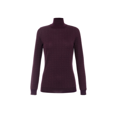 MAGLIA IN LANA CON MICRO LOGO JACQUARD
