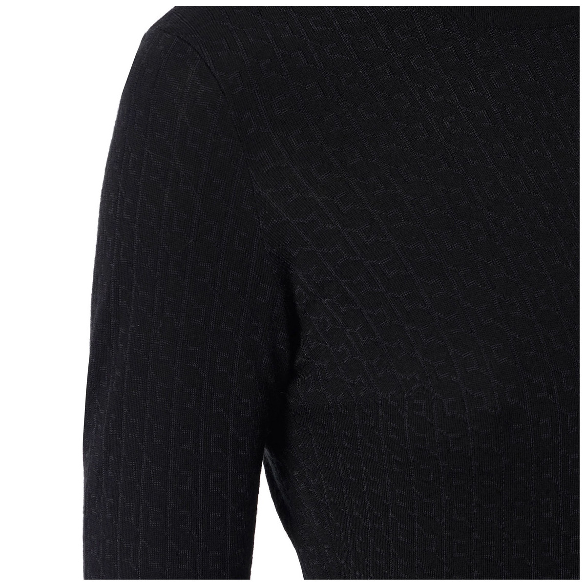 MAGLIA IN LANA CON MICRO LOGO