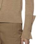 CARDIGAN. CON SPALLINE E BOTTONI SULLE MANICHE