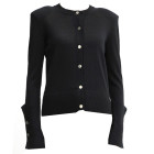 CARDIGAN. CON SPALLINE E BOTTONI SULLE MANICHE