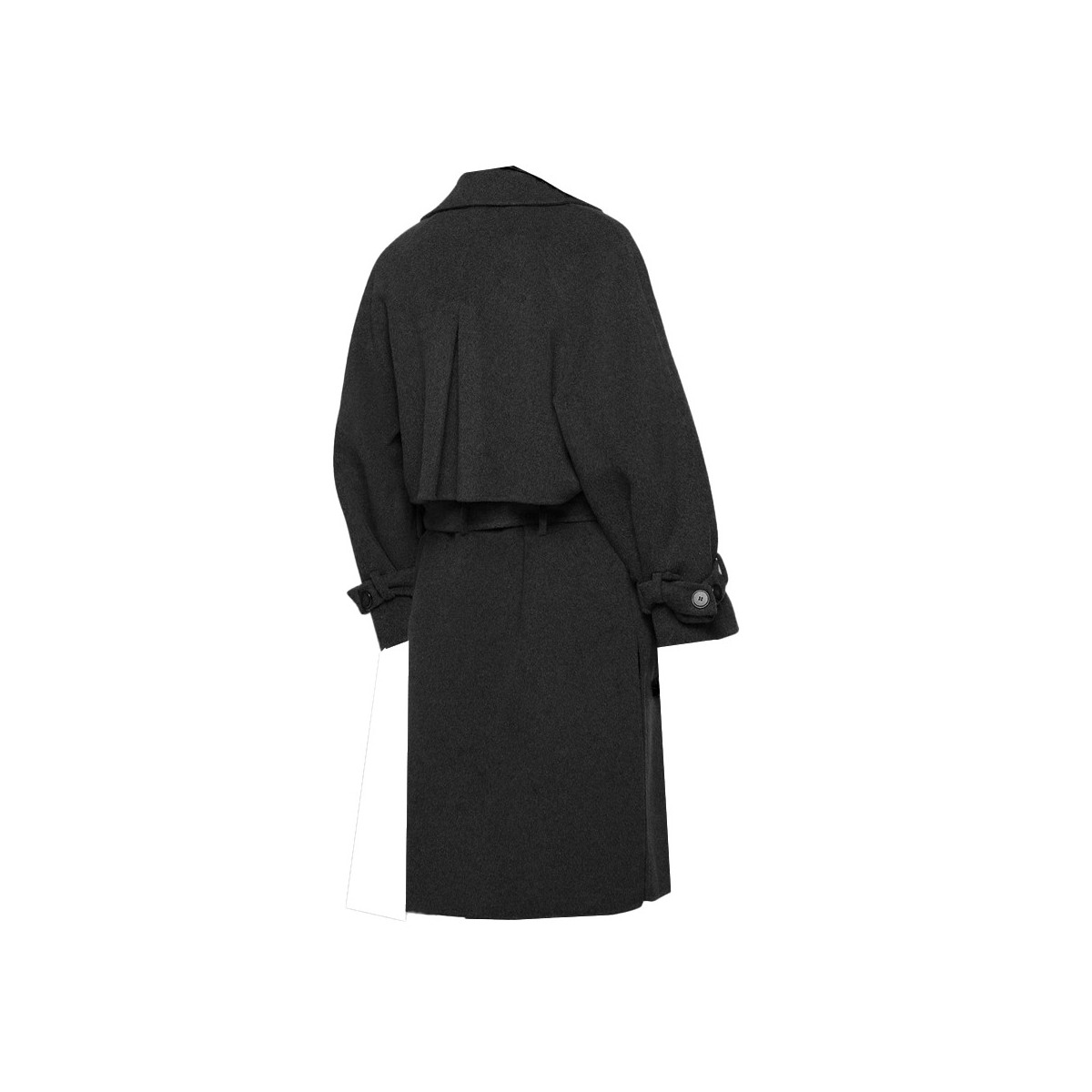 TRENCH CON CINTURA IN VITA IN PANNO DOUBLE