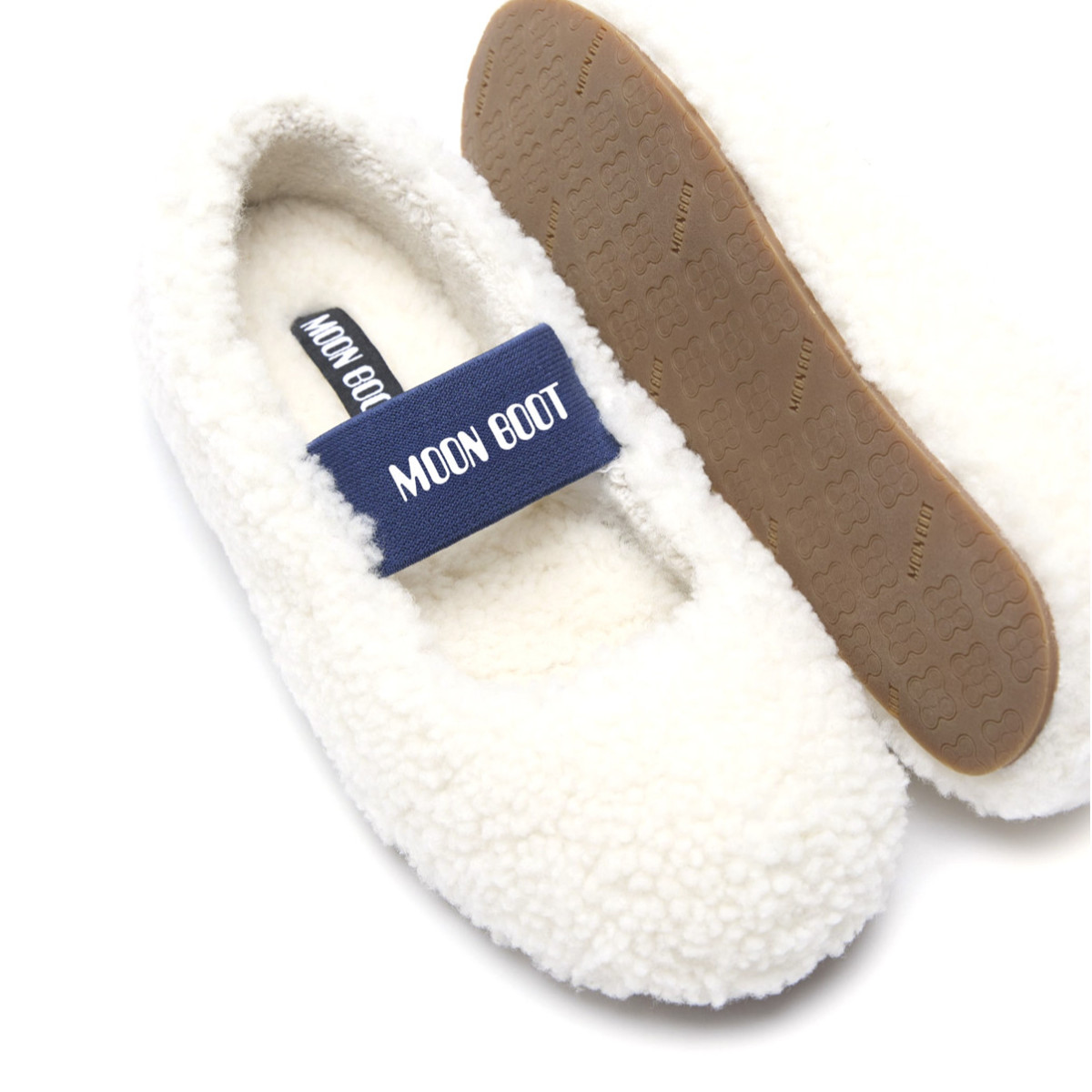 MOON BOOT BALLERINA BIANCA IN SHEARLING