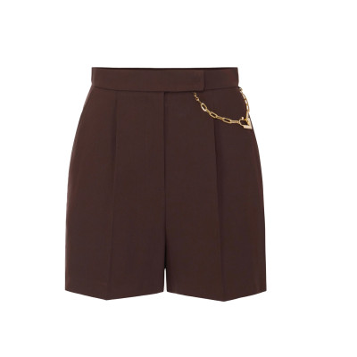 SHORTS IN GARBARDINA CON CATENA GIOIELLO