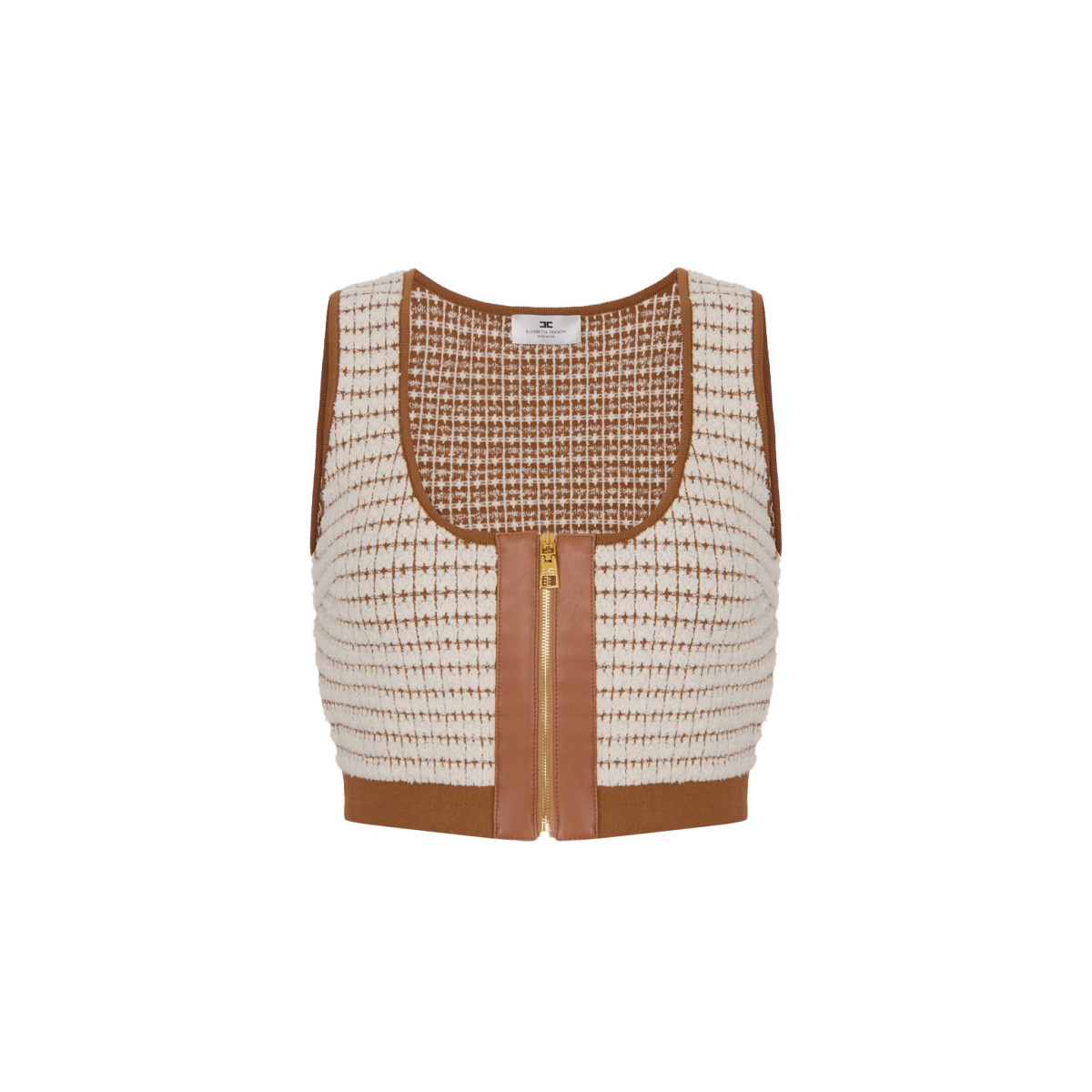 TOP IN CINIGLIA CON PUNTO WAFFLE
