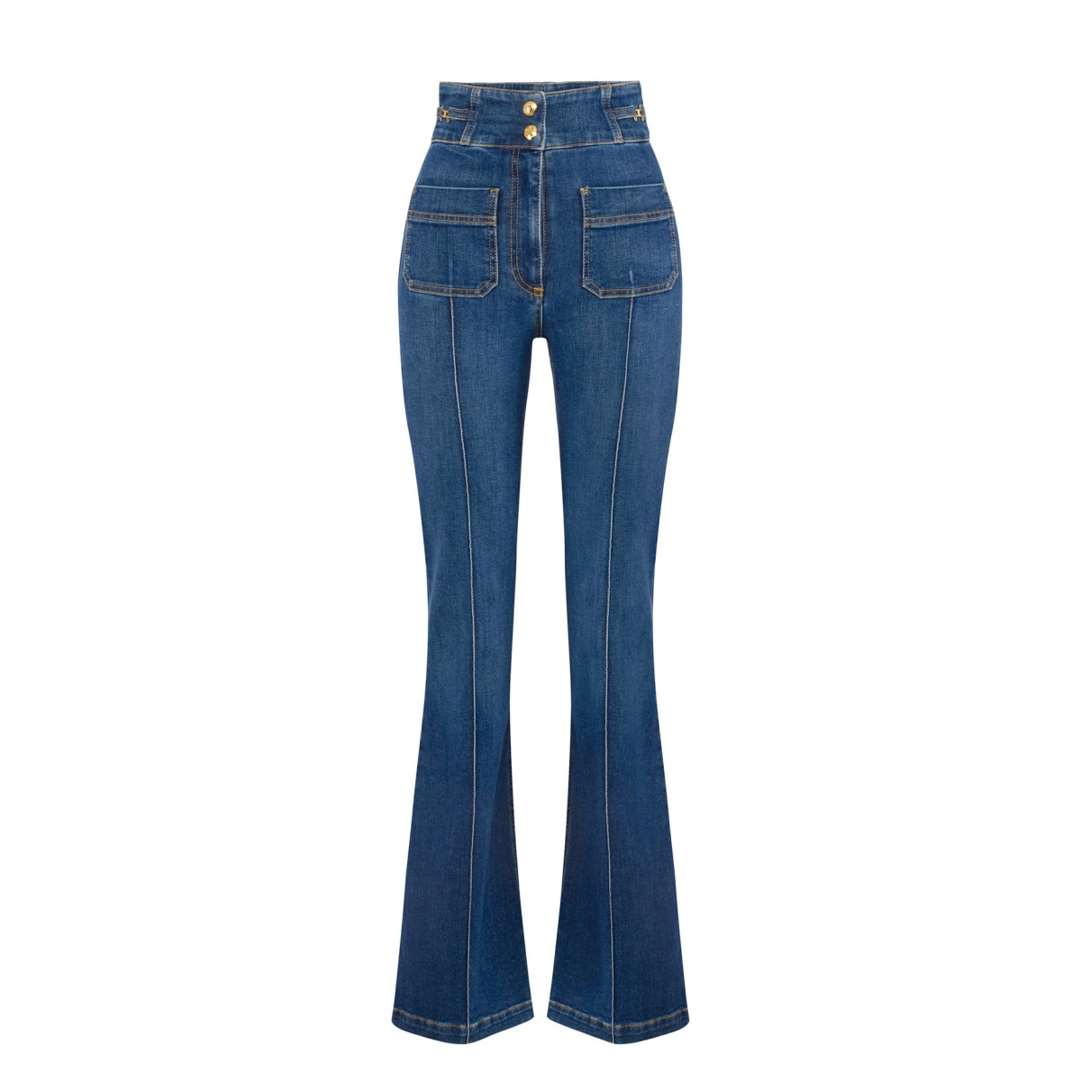 JEANS A ZAMPETTA CON DETTAGLI LOGO