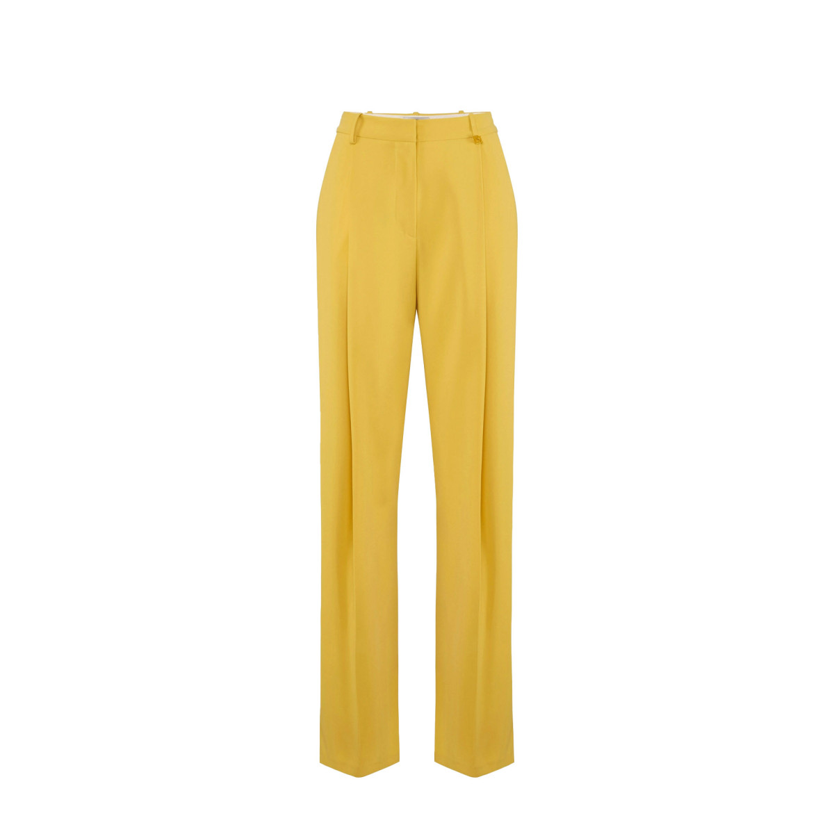PANTALONE IN CREPE LEGGERO CON LOGO CHARM