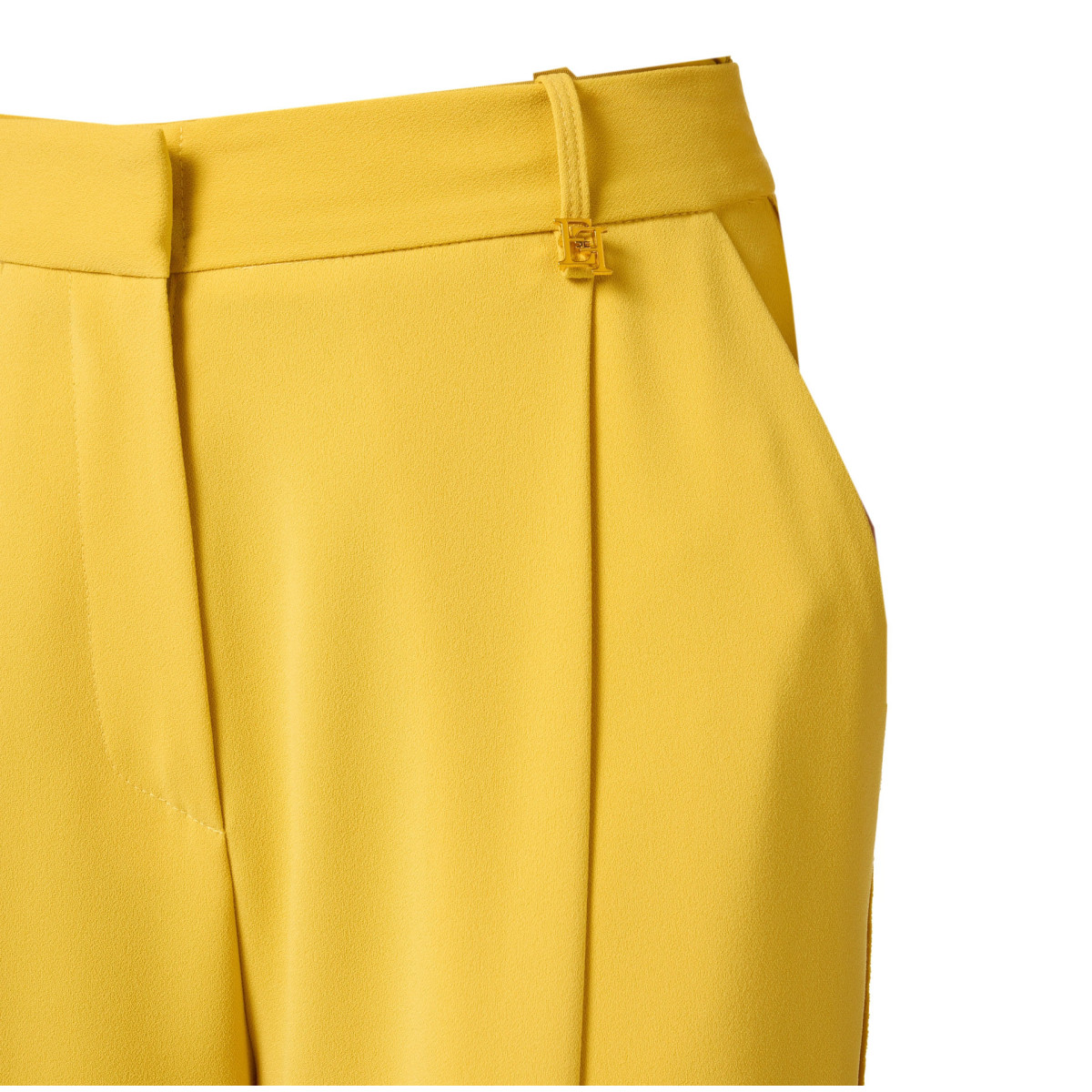 PANTALONE IN CREPE LEGGERO CON LOGO CHARM