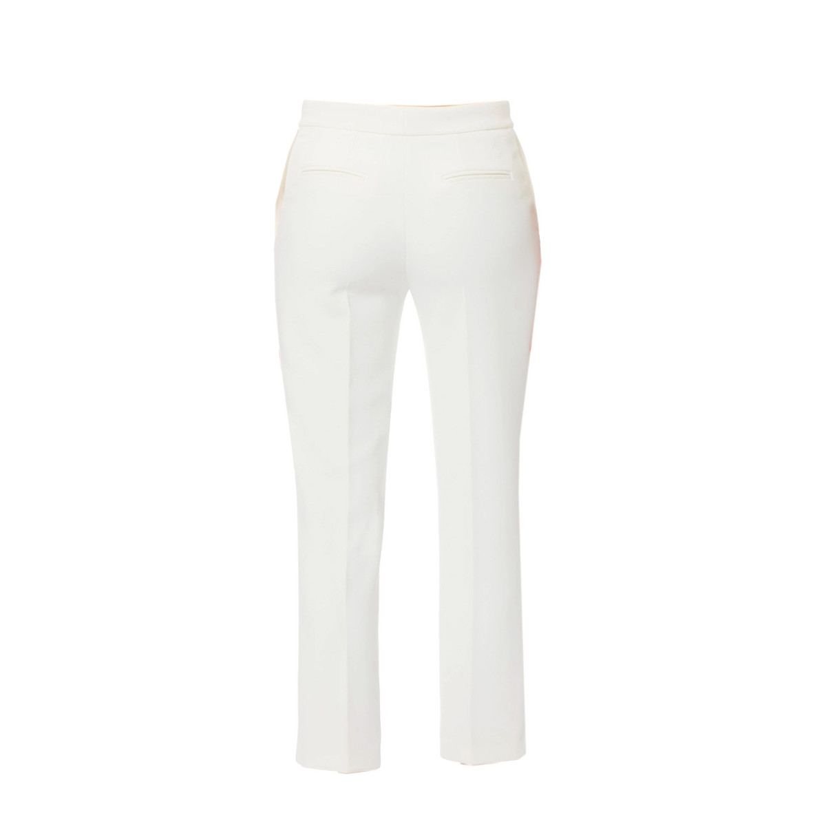 PANTALONE IN CREPE LEGGERO CON LOGO CHARM