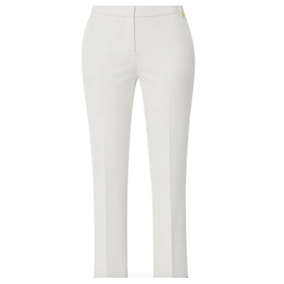 PANTALONE IN CREPE LEGGERO CON LOGO CHARM