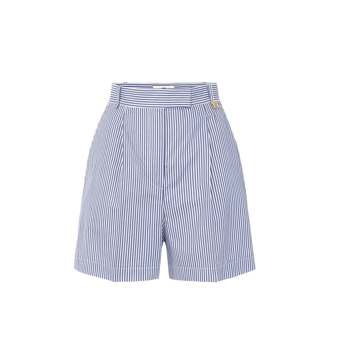 SHORTS IN COTONE STRETCH A RIGHE