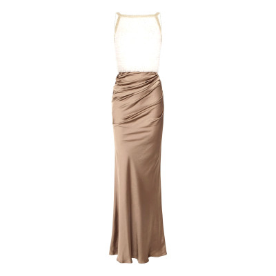 ABITO RED CARPET IN RASO E TULLE