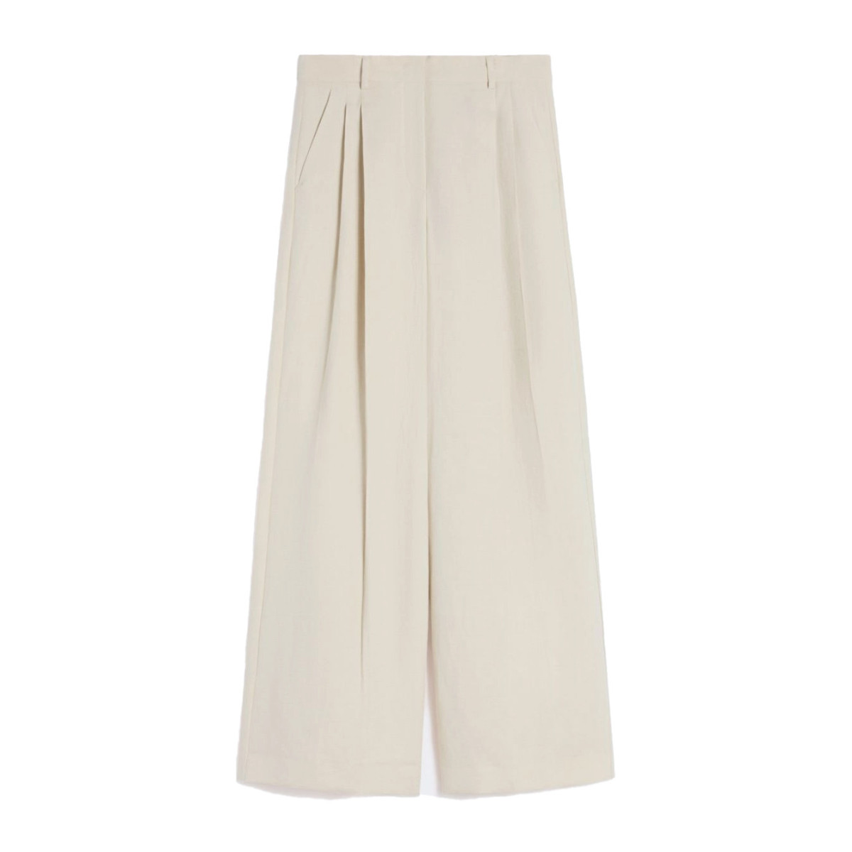 PANTALONE AMPIO IN VISCOSA E LINO