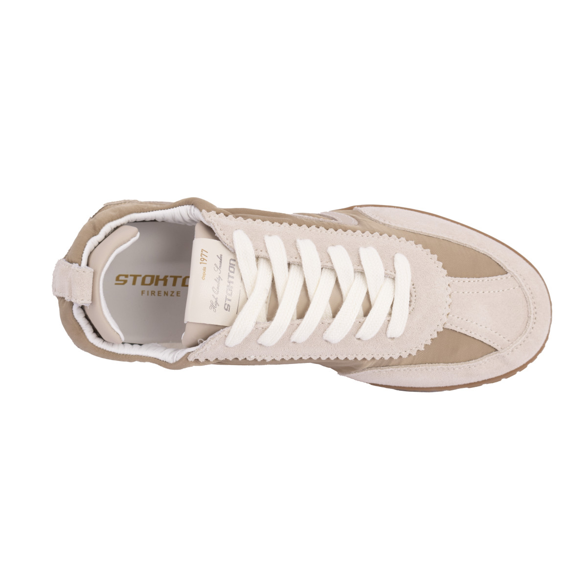 SNEAKERS IN CAMOSCIO E NYLON STOKTON