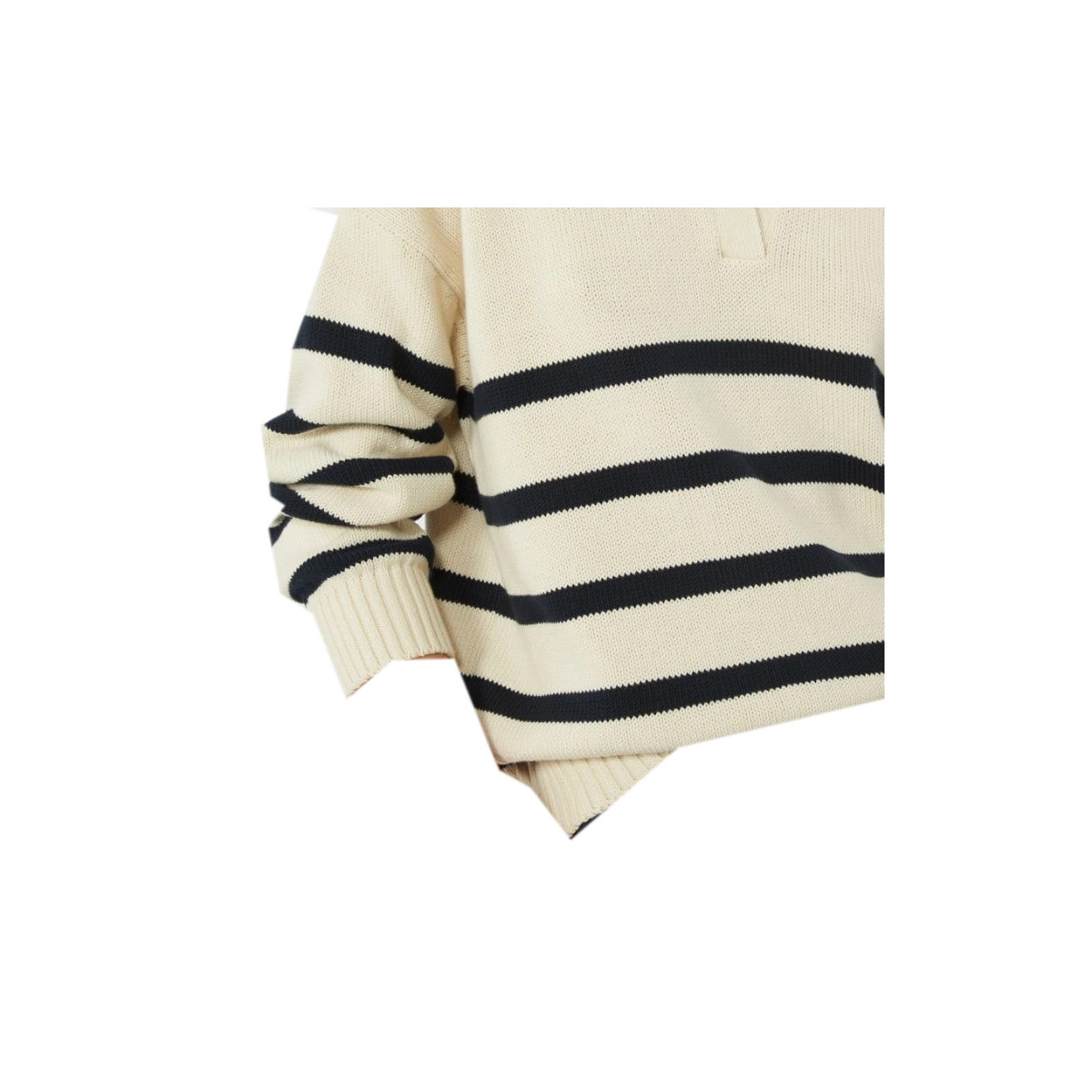 MAGLIA IN FILATO DI COTONE CON COLLETTO
