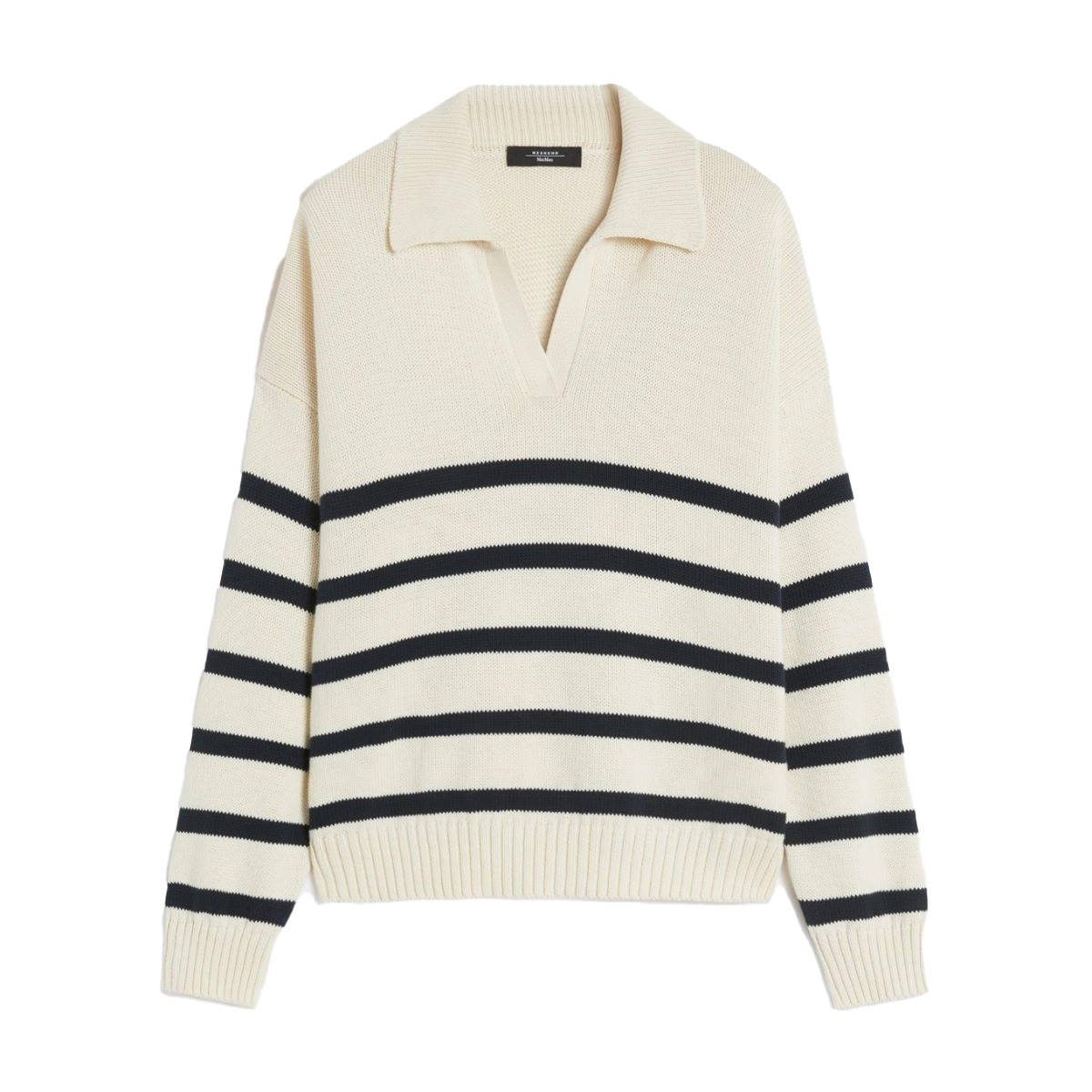 MAGLIA IN FILATO DI COTONE CON COLLETTO
