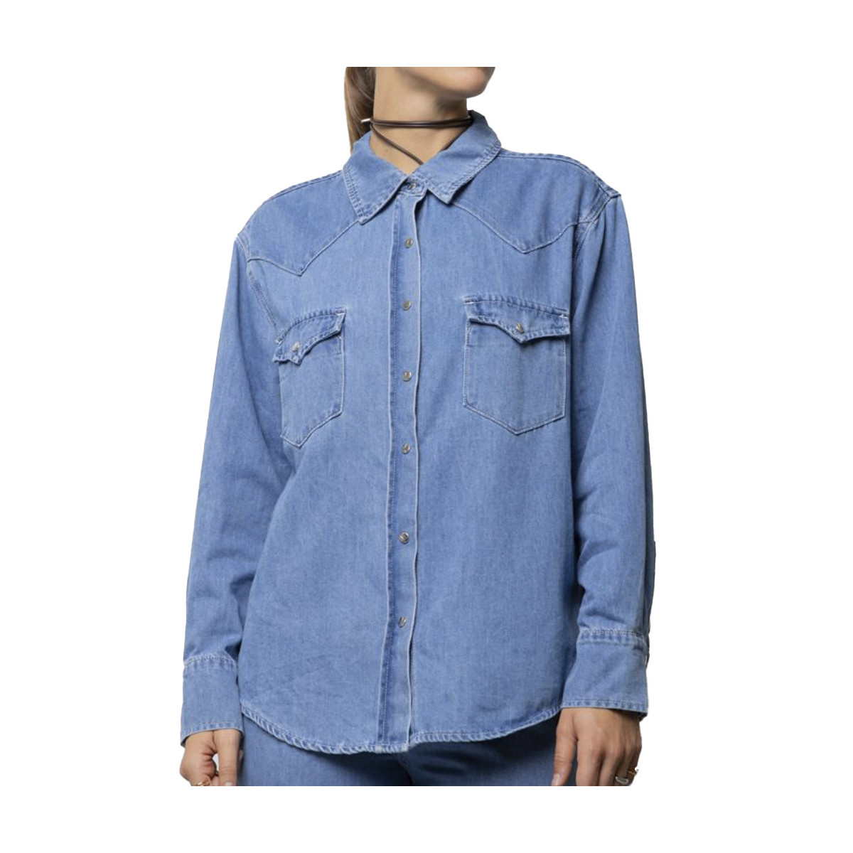 CAMICIA OVER IN DENIM