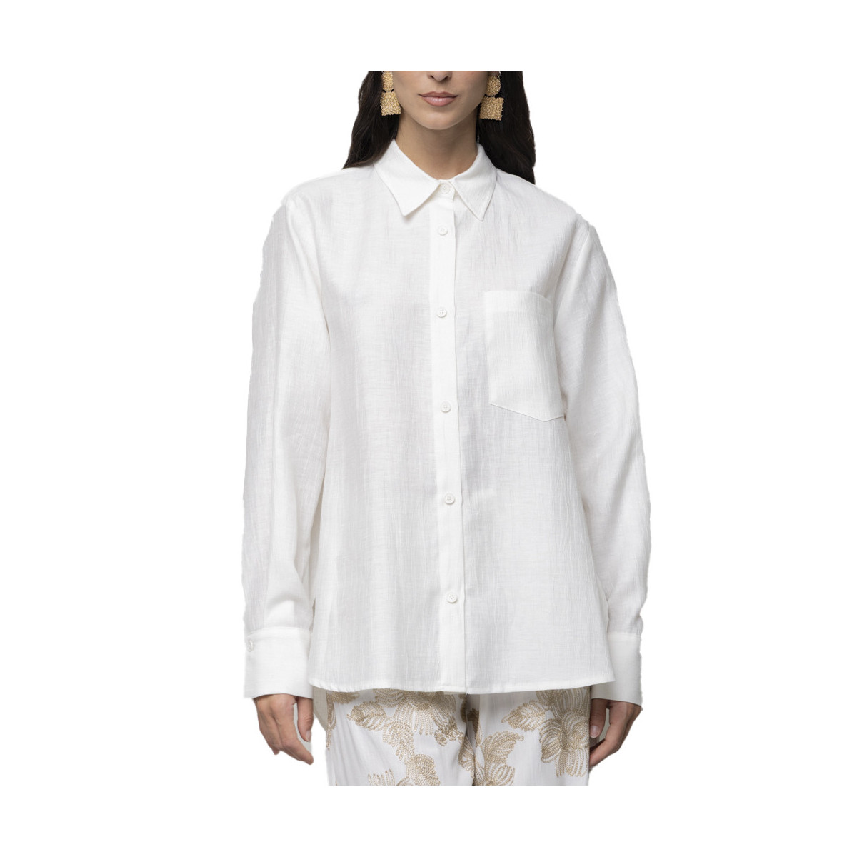CAMICIA IN MISTO LINO