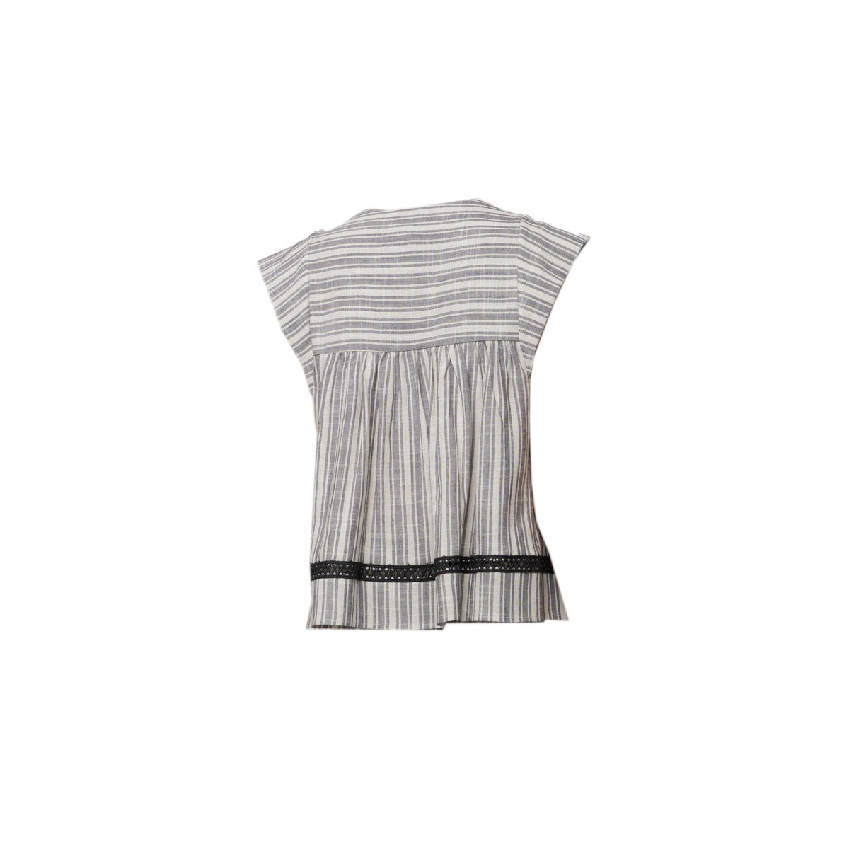 BLUSA SMANICATA A RIGHE