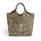 NAT RAFFIA BLACK MEL