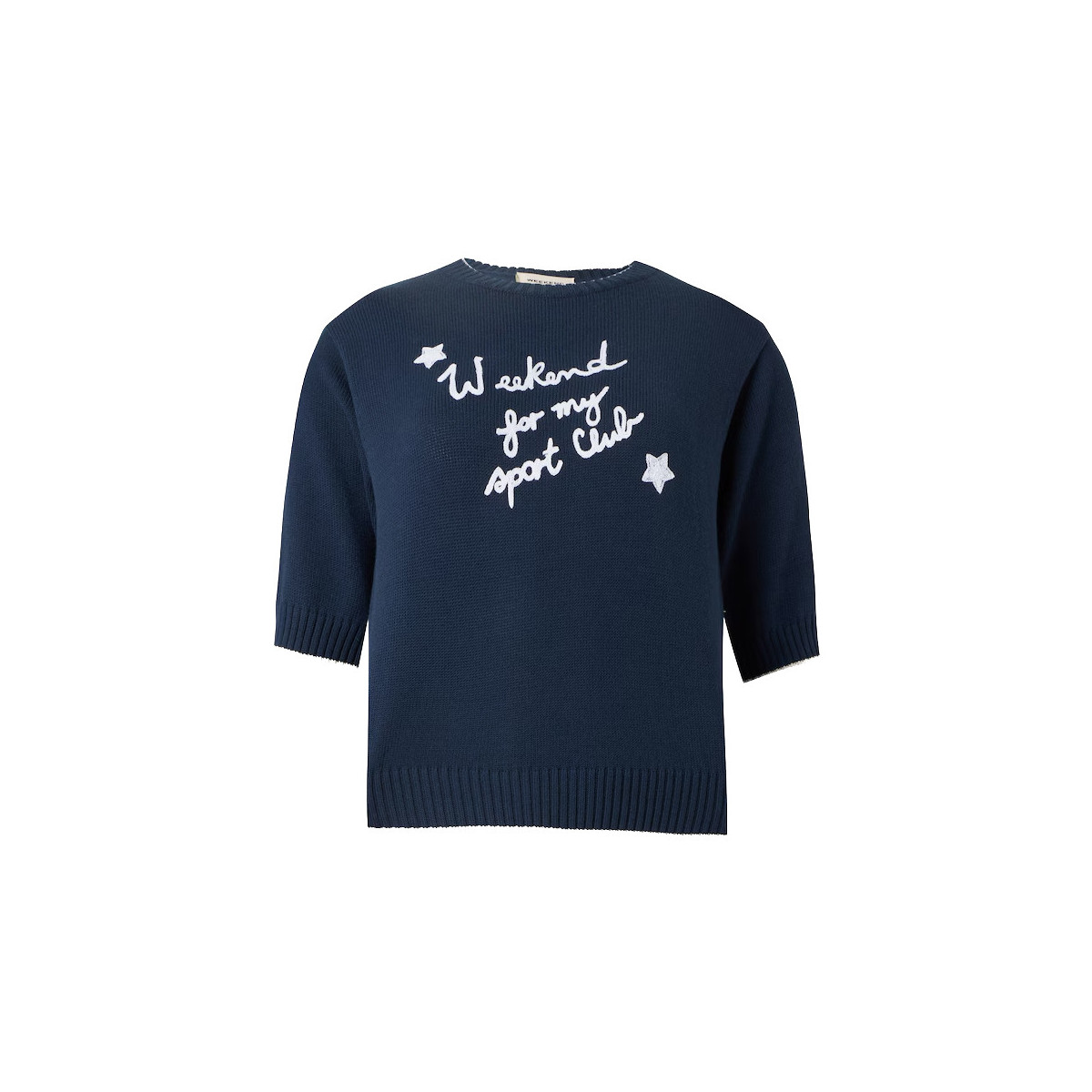 MAGLIA IN FILATO DI COTONE CON RICAMI