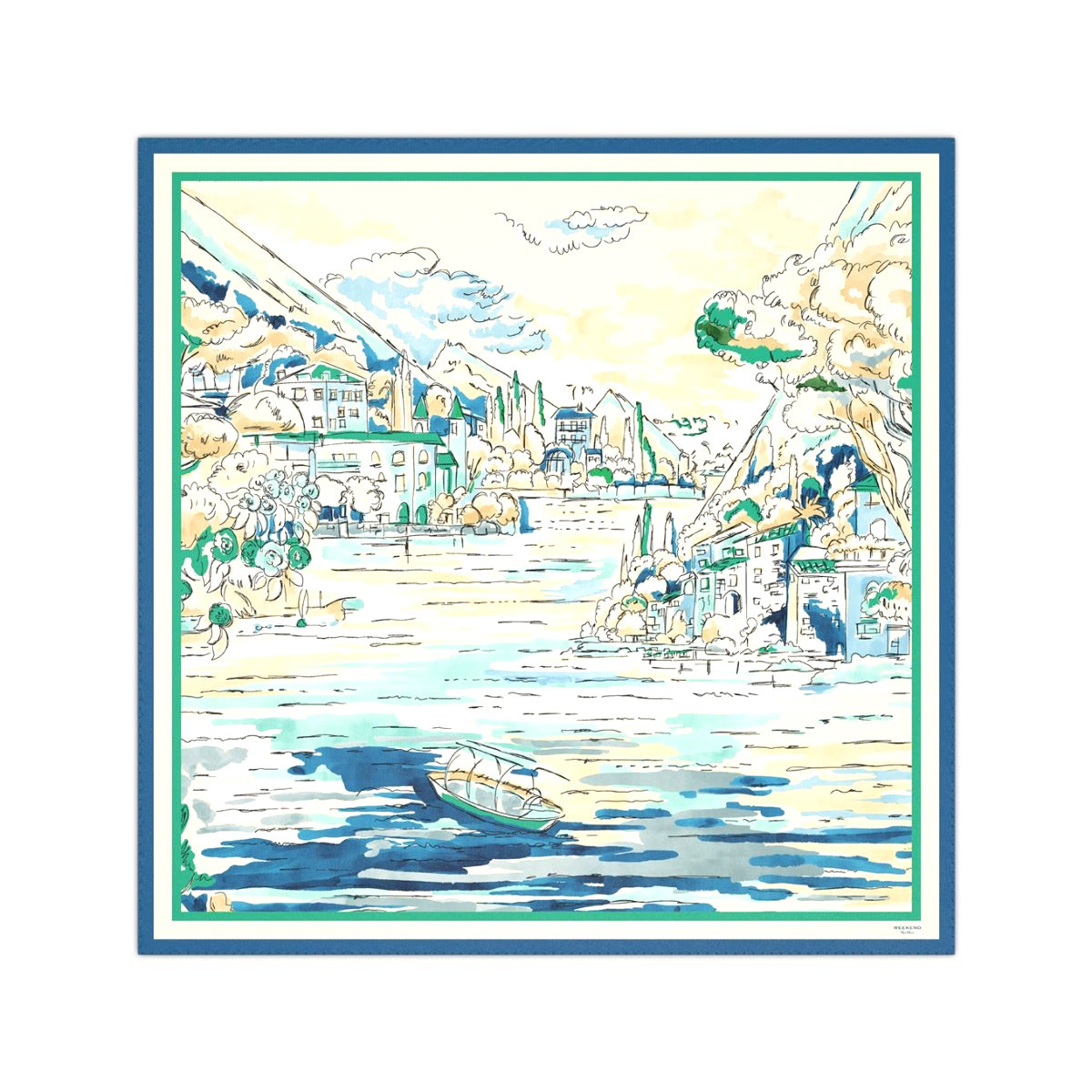 FOULARD IN SETA STAMPATA